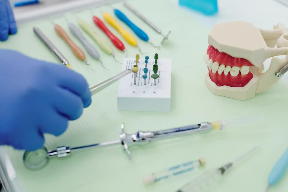 Dental bridge replacing missing teeth