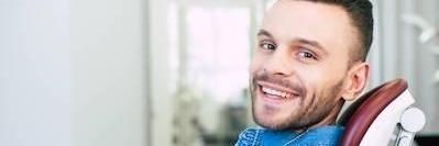 man at emergency dentist appointment in tamworth